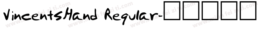 VincentsHand Regular字体转换
